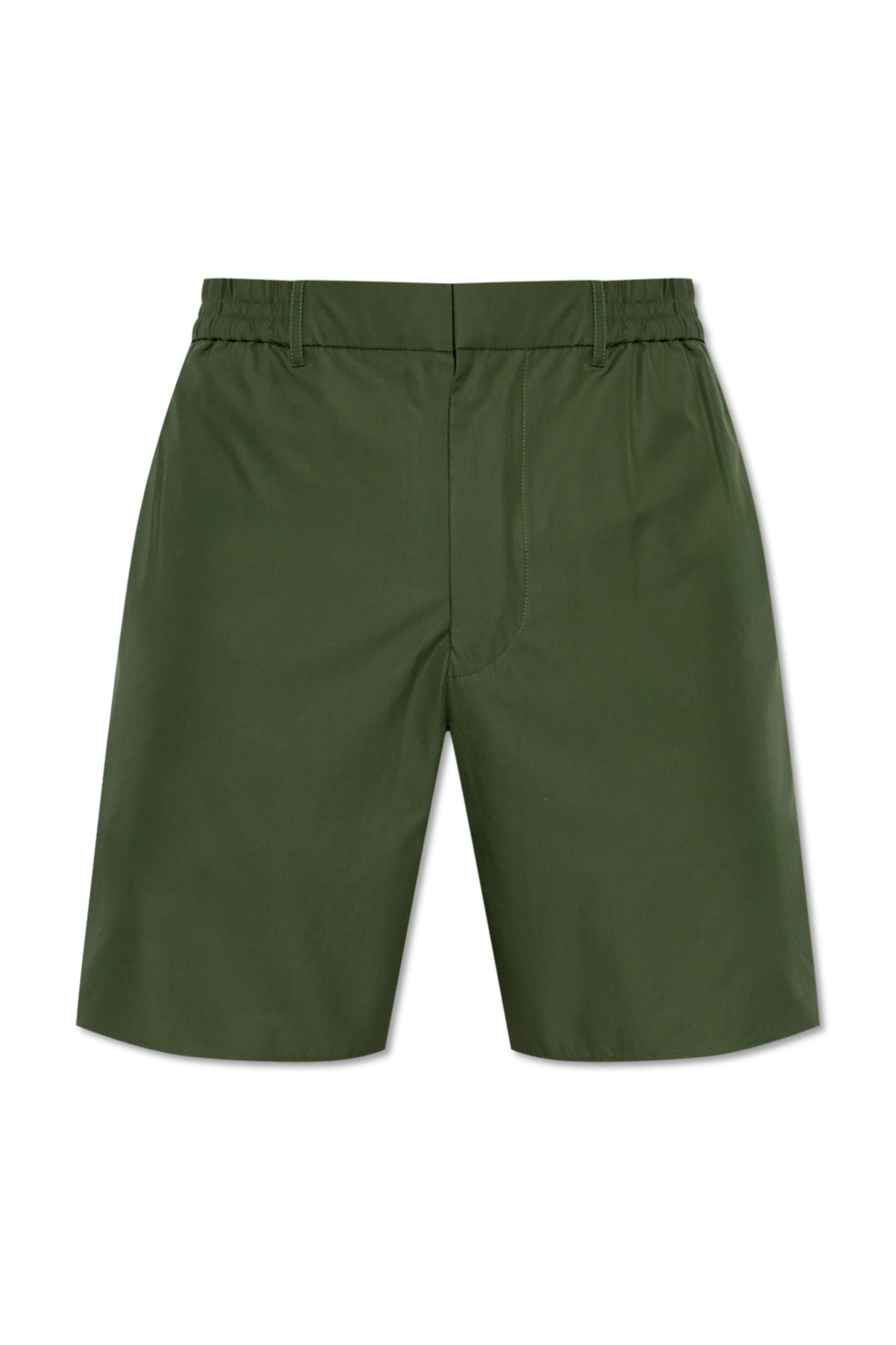 Fendi Beige FF Logo Track Shorts